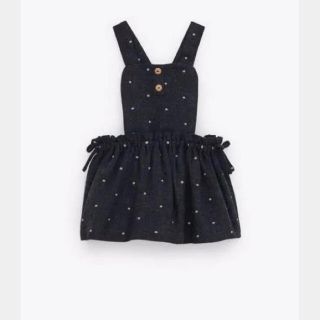 ザラキッズ(ZARA KIDS)のZARABaby サスペンダー付き ドット スカート♡ (スカート)