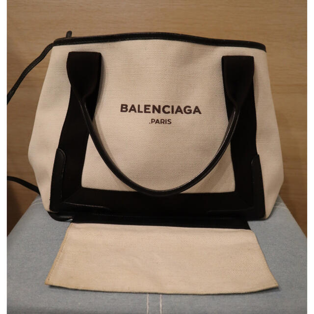 BALENCIAGA バレンシアガ　ミニトート　ネイビーカバス　Sサイズ