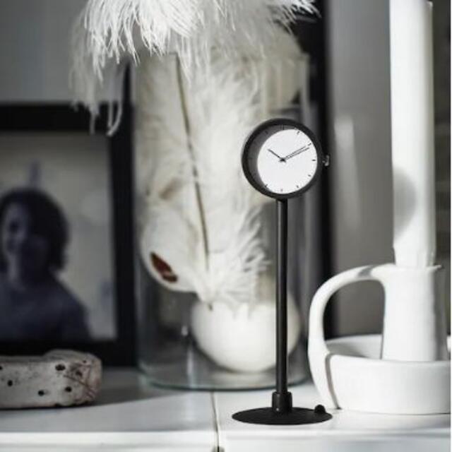 黒【IKEA】イケア　STAKIG スタキグ　吸盤付時計 インテリア/住まい/日用品のインテリア小物(置時計)の商品写真