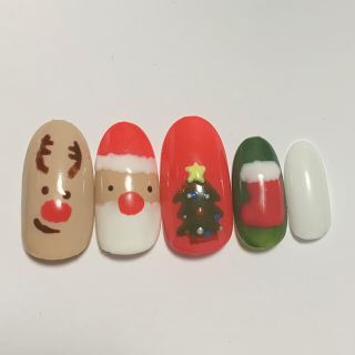 クリスマスジェルネイルチップ☺︎︎︎︎