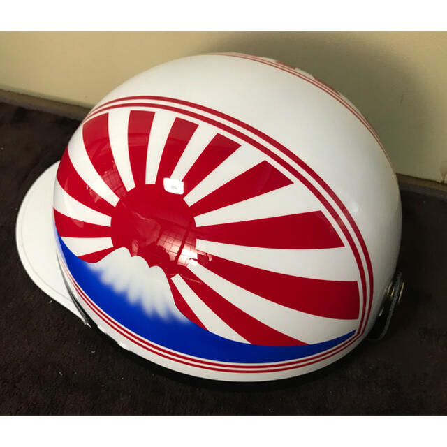 赤白 富士日章 コルク半 ヘルメットの通販 by paint_clover's shop|ラクマ 赤白 富士日章 コルク半 ヘルメットの通販 by paint_clover's shop|ラクマ