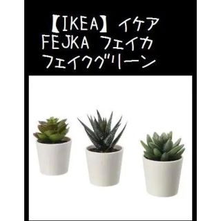 イケア(IKEA)の3個セット【IKEA】イケア　 FEJKA フェイカ　人工観葉植物(置物)