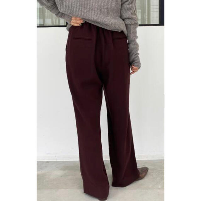 L'Appartement DEUXIEME CLASSE(アパルトモンドゥーズィエムクラス)の未使用 【GOOD GRIEF/グッドグリーフ】Wide Pants  ボルドー レディースのパンツ(カジュアルパンツ)の商品写真