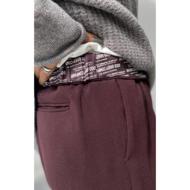 L'Appartement DEUXIEME CLASSE(アパルトモンドゥーズィエムクラス)の未使用 【GOOD GRIEF/グッドグリーフ】Wide Pants  ボルドー レディースのパンツ(カジュアルパンツ)の商品写真