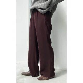 アパルトモンドゥーズィエムクラス(L'Appartement DEUXIEME CLASSE)の未使用 【GOOD GRIEF/グッドグリーフ】Wide Pants  ボルドー(カジュアルパンツ)