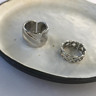 Smooth block and chain rings(リング(指輪))