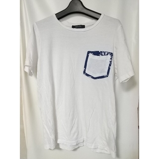 ナノユニバース(nano・universe)のnano BASE ポケット 半袖Tシャツ Ｓサイズ 白 ナノ サーフ 爽やか(Tシャツ/カットソー(半袖/袖なし))