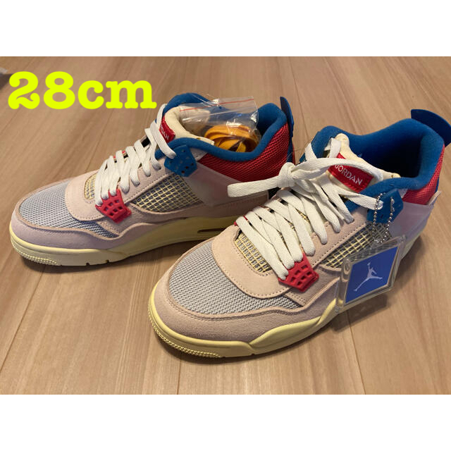 かわいい~!」 NIKE - 【新品未使用】UNION × NIKE AIR JORDAN 4
