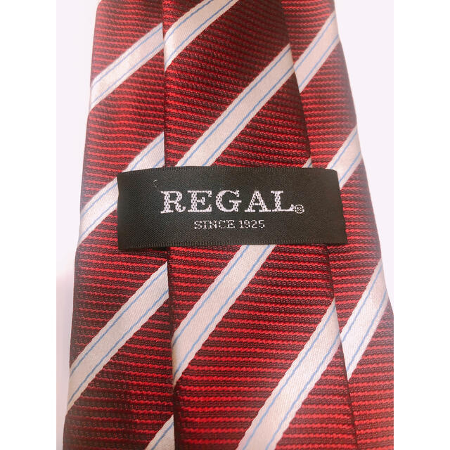 REGAL(リーガル)のリーガル★ネクタイ★絹100% 赤ストライプ メンズのファッション小物(ネクタイ)の商品写真