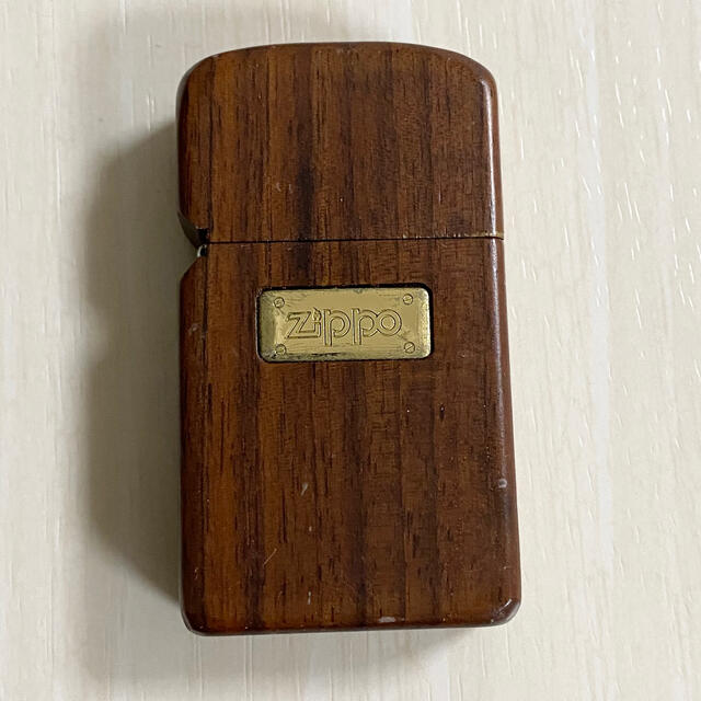 zippo ジッポー　ウォールナット？　木製　ウッド　Ziロゴ　2006年製？