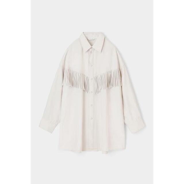 moussy(マウジー)のマウジー（MOUSSY）/FRINGE OVER シャツ レディースのトップス(シャツ/ブラウス(長袖/七分))の商品写真