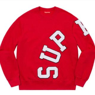 シュプリーム(Supreme)の新品M Supreme Big Arc Crewneck レッド 赤(スウェット)