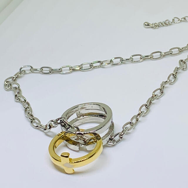 ネックレス　ゴールド　シルバー　ペアリング　メンズ　レディース  アクセサリー メンズのアクセサリー(ネックレス)の商品写真