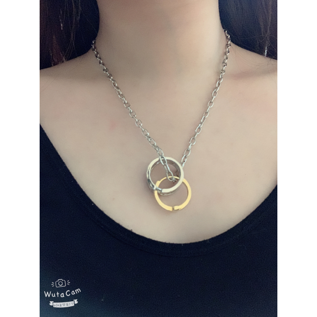 ネックレス　ゴールド　シルバー　ペアリング　メンズ　レディース  アクセサリー メンズのアクセサリー(ネックレス)の商品写真