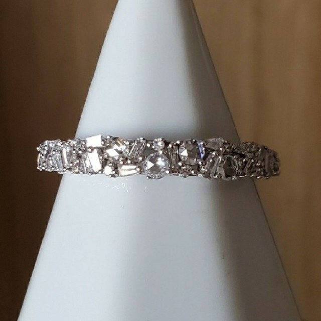 4年保証』 K18WG 0.40ct リング ファンシーカット リング(指輪