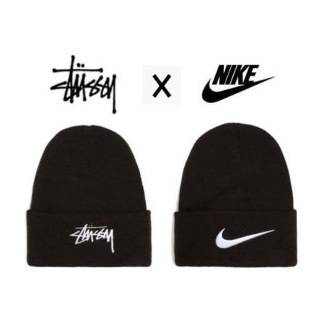 NIKE(ナイキ)のNIKE stussy ビーニー　ニット帽 メンズの帽子(ニット帽/ビーニー)の商品写真