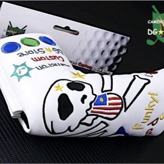 スコッティキャメロン(Scotty Cameron)の★新品！ファンキー・パニック・スカルホワイトヘッドカバー★(その他)