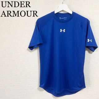 アンダーアーマー(UNDER ARMOUR)の★未使用★アンダーアーマー ヒートギア メンズSM 青 ヒートギア 半袖 (Tシャツ/カットソー(半袖/袖なし))