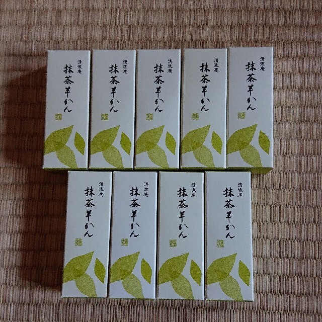 清流庵の抹茶羊羹9本セット 食品/飲料/酒の食品(菓子/デザート)の商品写真