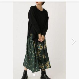 アズールバイマウジー(AZUL by moussy)のアズールバイマウジー FLOWER ASYMMETRY SKIRT(ロングスカート)