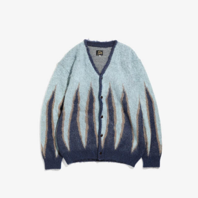 Needles(ニードルス)のNeedles  Mohair Cardigan Flame Lサイズ メンズのトップス(カーディガン)の商品写真