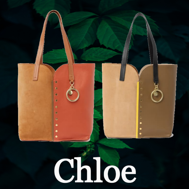 SEE BY CHLOE(シーバイクロエ)の★SALE☆【See by Chloe】ロゴ入りガイアツートン　トートバッグ レディースのバッグ(トートバッグ)の商品写真