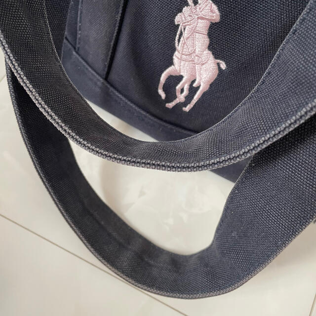 POLO RALPH LAUREN(ポロラルフローレン)の山中様専用　正規品　ラルフローレン　トートバッグ　ネイビー　肩掛け　マザーバッグ レディースのバッグ(トートバッグ)の商品写真