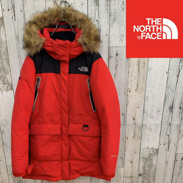 美品　ノースフェイス　ダウン　サミットシリーズ  レッド　HYVENTレディースTHENORTHFACE