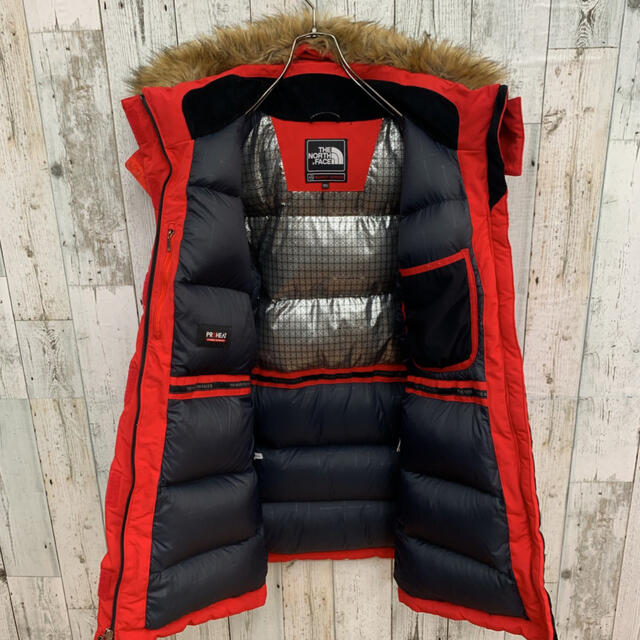 美品　ノースフェイス　ダウン　サミットシリーズ  レッド　HYVENTレディースTHENORTHFACE