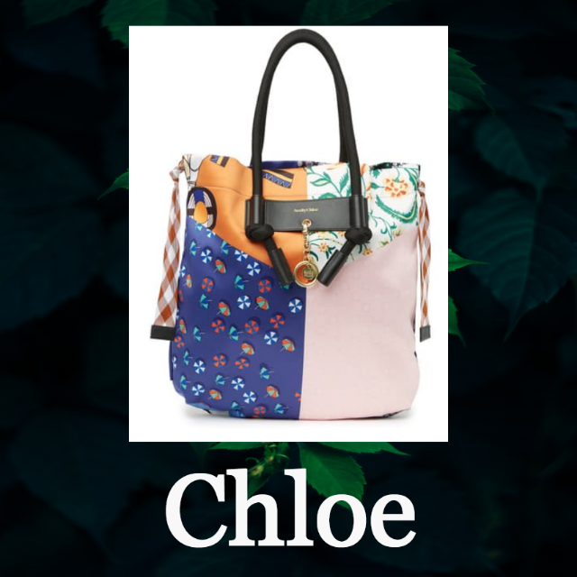 ★SALE☆【See by Chloe】ガイアキャリーシルクトートバッグ
