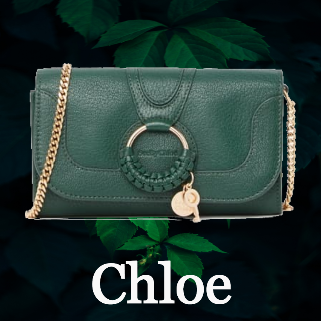 ★SALE☆【See by Chloe】ロゴチェーンフラップウォレットバックレディース