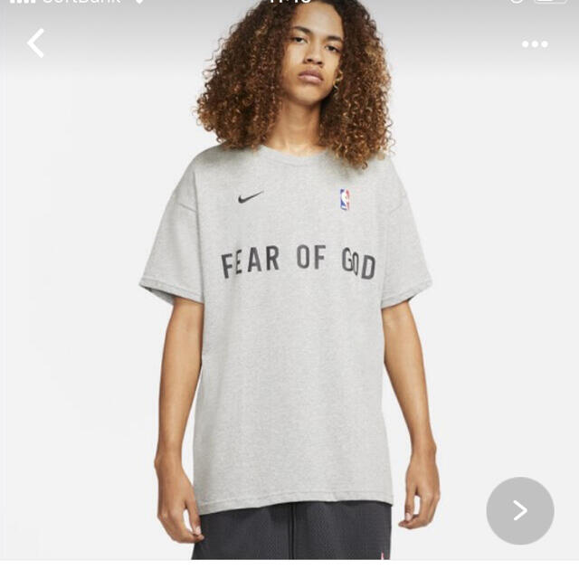 NIKE × FEAR OF GOD NBA ウォームアップTシャツ グレー M