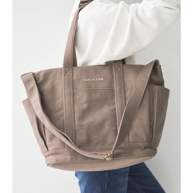 ALEXIA STAM(アリシアスタン)のALEXIA STAM  Parents Bag Brown   レディースのバッグ(トートバッグ)の商品写真