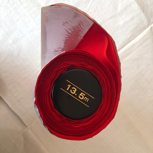 正絹　長襦袢　反物　赤　朱　高級　堅牢染 レディースの水着/浴衣(着物)の商品写真