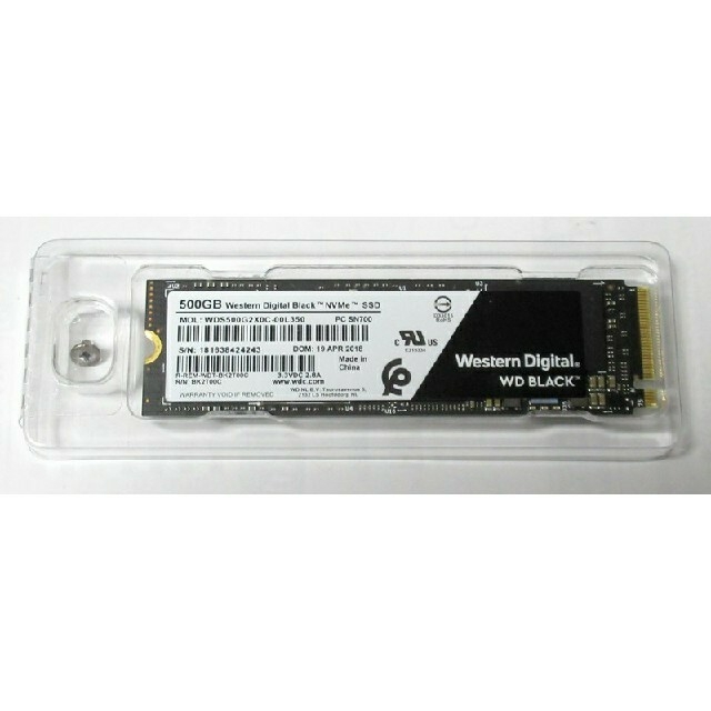 M.2-2280 NVMe SSD WD Black WDS500G2X0C