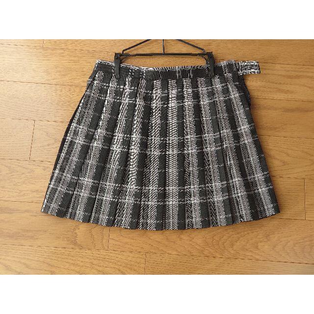 KURI-ORI クリオリ　制服　スカート　黒チェック　大きいサイズ レディースのスカート(ミニスカート)の商品写真