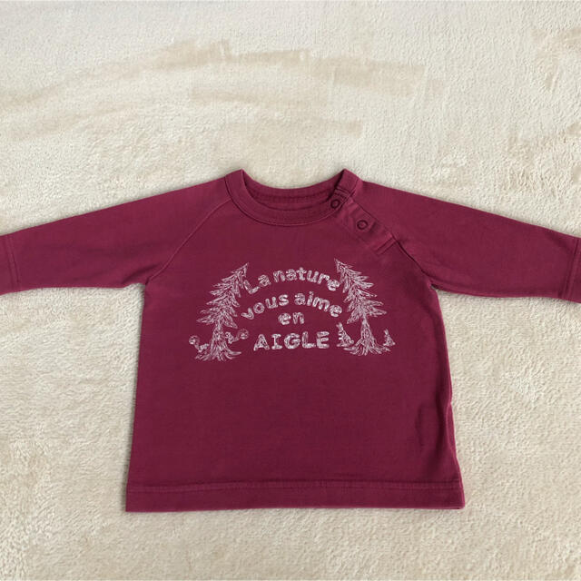 AIGLE(エーグル)のAIGLE ベビーTシャツ　70 キッズ/ベビー/マタニティのベビー服(~85cm)(Ｔシャツ)の商品写真