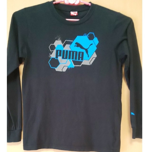 PUMA(プーマ)のPUMA 長袖Tシャツ160cm 黒 キッズ/ベビー/マタニティのキッズ服男の子用(90cm~)(Tシャツ/カットソー)の商品写真