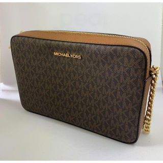 マイケルコース(Michael Kors)のMICHAEL KORS ショルダーバッグ シグネチャー 茶色 新品(ショルダーバッグ)