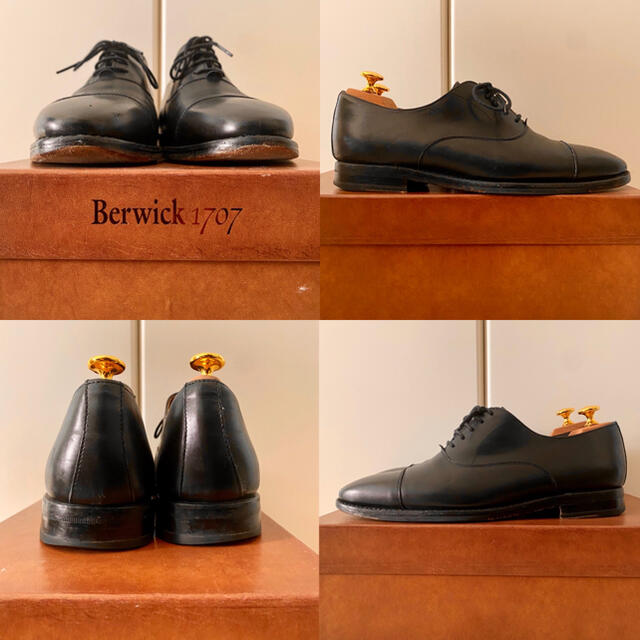 Crockett&Jones(クロケットアンドジョーンズ)の定価3.2万 ツリー付 Berwick バーウィック 革靴 ストレートチップ メンズの靴/シューズ(ドレス/ビジネス)の商品写真