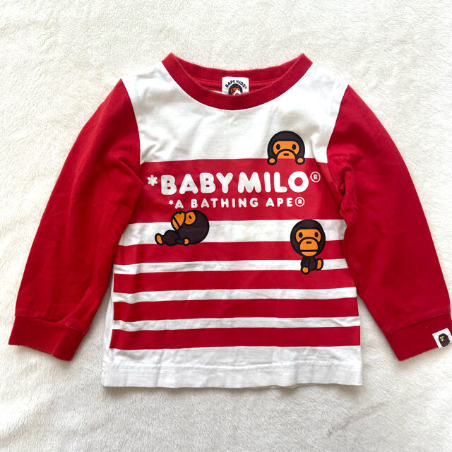 A BATHING APE(アベイシングエイプ)のBAPE KIDS /size90/中古品 キッズ/ベビー/マタニティのキッズ服女の子用(90cm~)(Tシャツ/カットソー)の商品写真