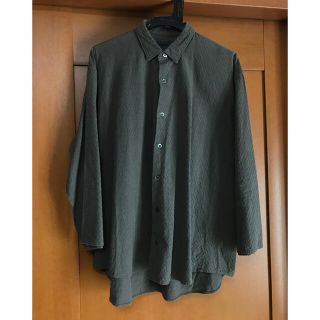 コモリ(COMOLI)の【美品】semoh コットンウールシャツ(シャツ)