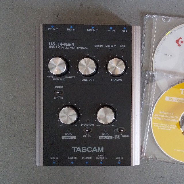 TASCAM US-144 mk2 MIDI、オーディオインターフェース