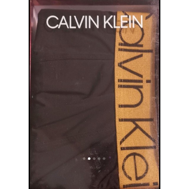 Calvin Klein(カルバンクライン)のカルバンクライン　新品　メンズ　ボクサーパンツ(ゴールド/ブラックS) メンズのアンダーウェア(ボクサーパンツ)の商品写真