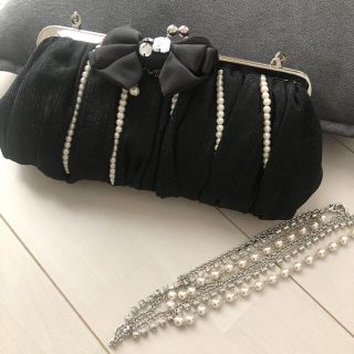 アクシーズファム(axes femme)の★美品★結婚式 フォーマル パーティー バッグ おまけ付き(クラッチバッグ)