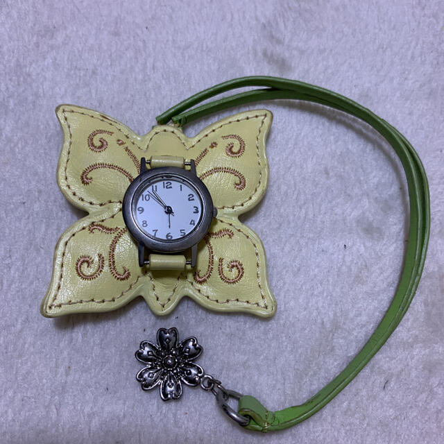 ☆used☆ハングウォッチ　蝶 レディースのファッション小物(腕時計)の商品写真
