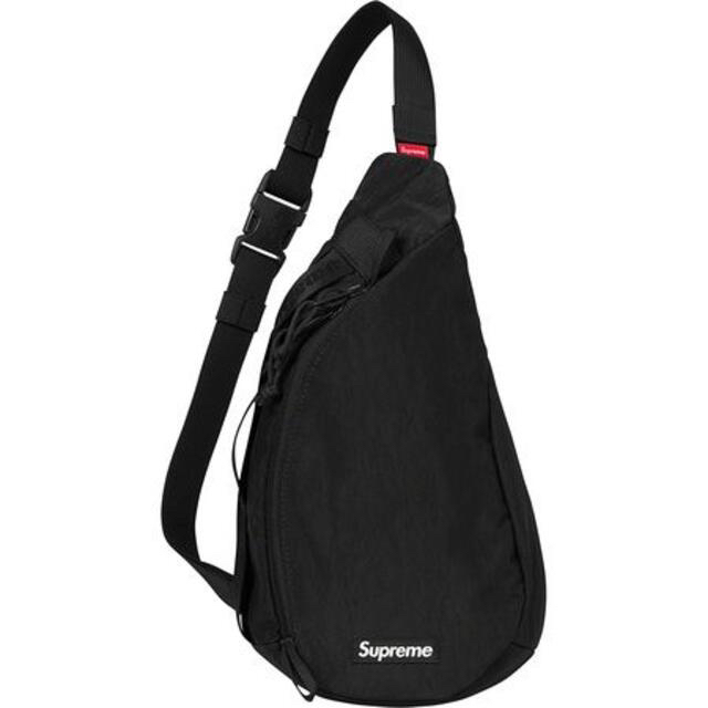 20FW Supreme Sling Bag Black シュプリーム - ボディーバッグ