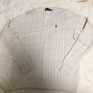 ラルフローレン(Ralph Lauren)のラルフローレンのコットンケーブルニット　Ｌ(ニット/セーター)