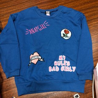 アナップキッズ(ANAP Kids)の日曜まで価格　ANAP スウェット(Tシャツ/カットソー)