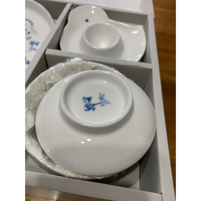 Noritake(ノリタケ)の専用です。ノリタケ ベビー食器 スープ皿 エッグスタンド スプーン フォーク キッズ/ベビー/マタニティの授乳/お食事用品(プレート/茶碗)の商品写真